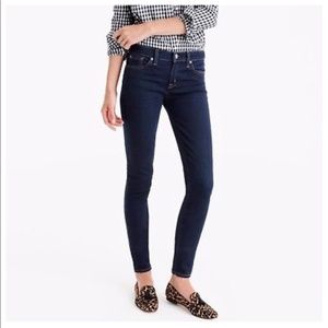J crew toothpick ankle jeans in classic rinse wash